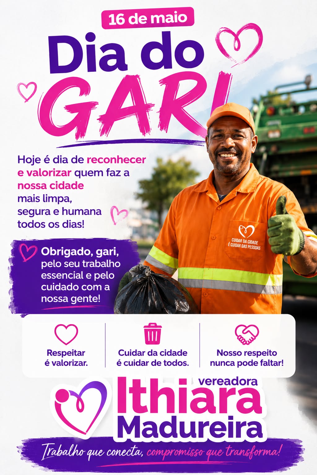16 de maio: dia do Gari!